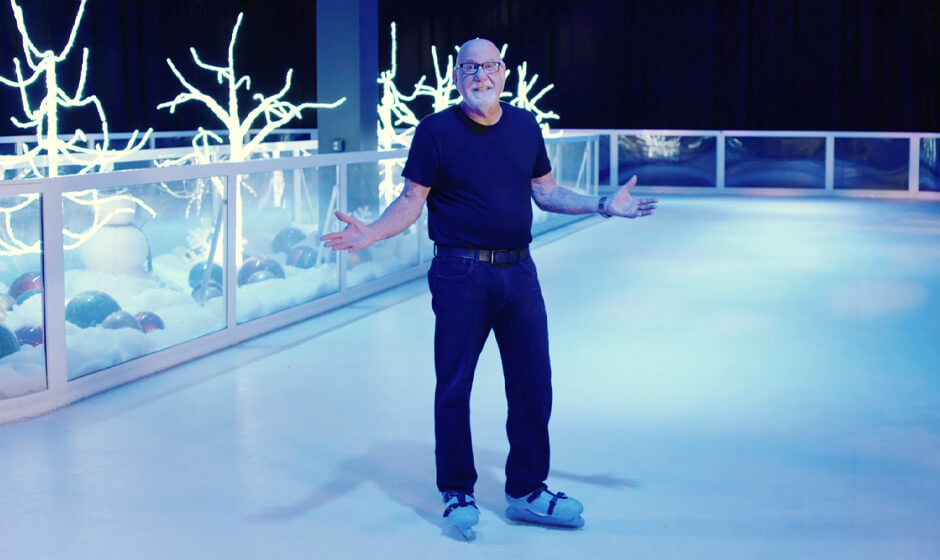 Jordan's Furniture Enchanted Ice Skating Attraction