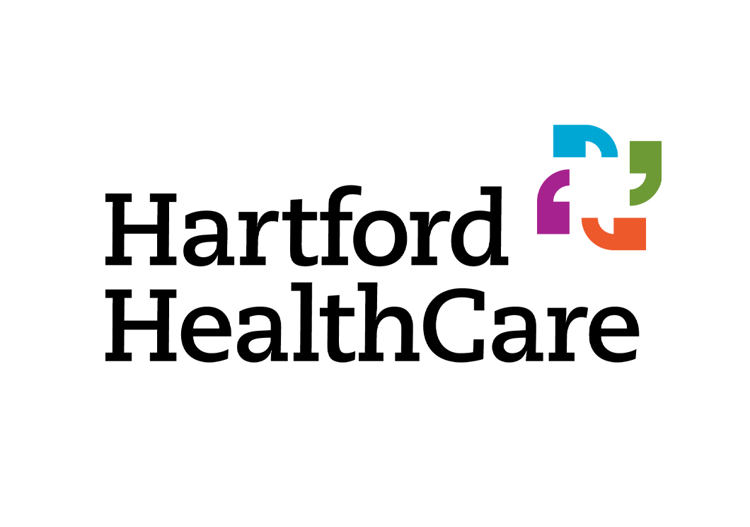 Logo of Hartford Healthcare, showcasing a heart design alongside the text representing the healthcare organization.