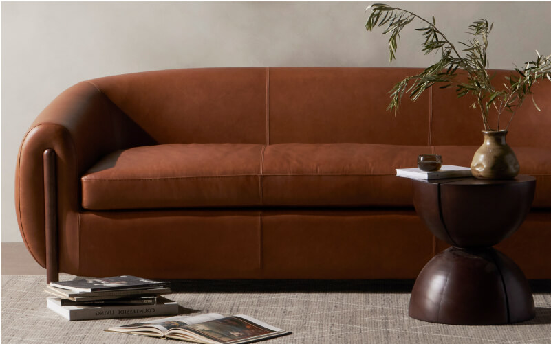 Curl Up on Luxurious Leather